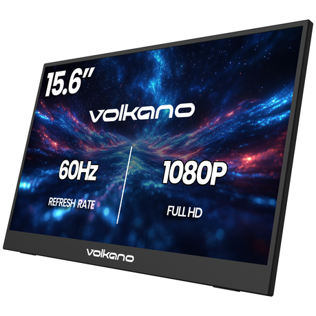 Volkano Voyage Series 15.6" USB-C Portable Monitor with Kick Stand Image