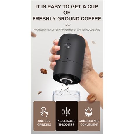 X-Home Rechargeable Electric Coffee Grinder Portable Powerful