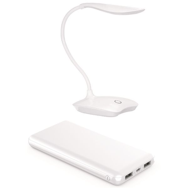 SUPA FLY 10,000mAh Powerbank &amp; Rechargeable LED Desk Lamp Combo