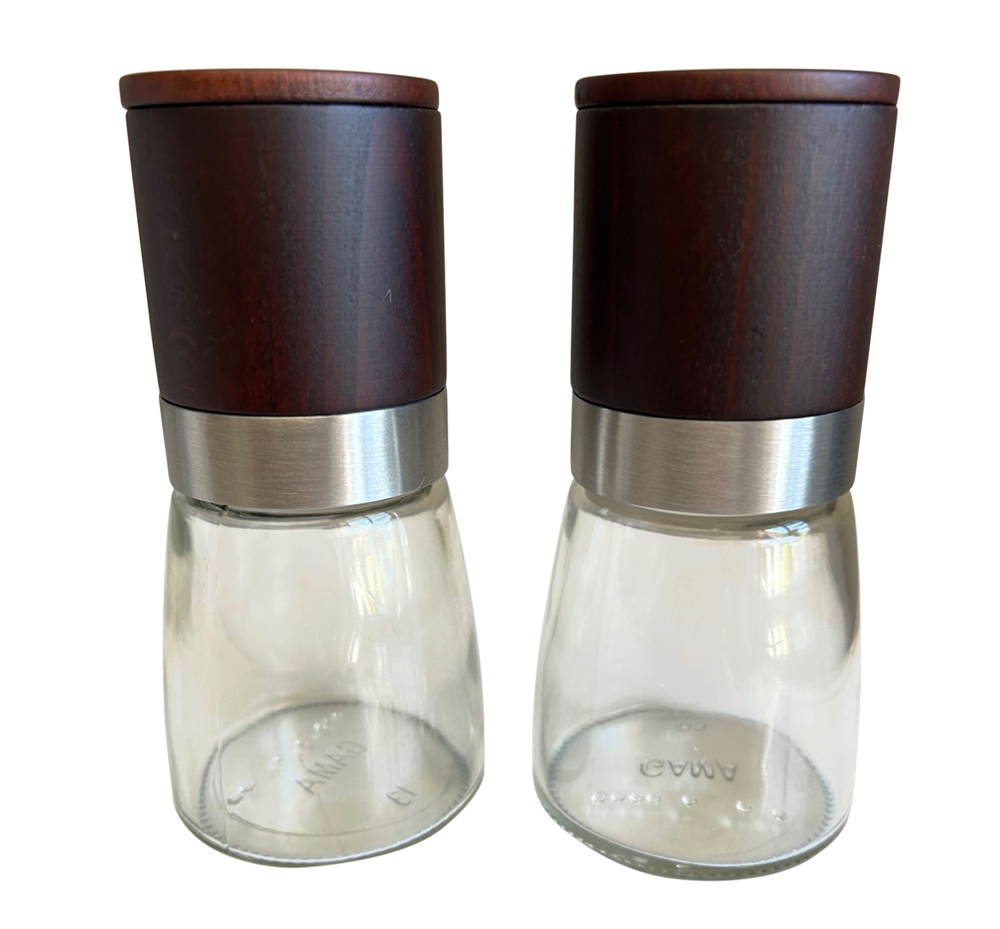 Glass Salt & Pepper Grinders with Wooden Tops Shop Today. Get it