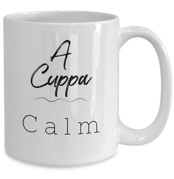 A Cuppa Calm Christmas Birthday Coffee Gift Mug