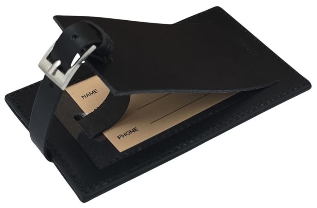 Leeman Majestic Leather Luggage Tag