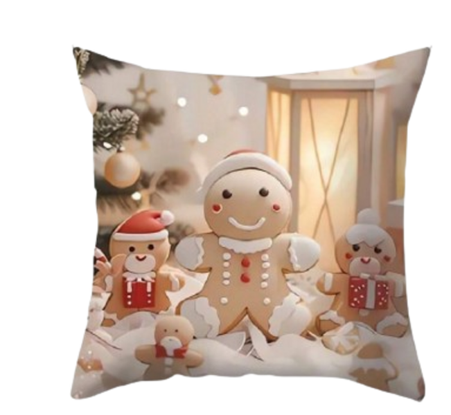Gingerbread Man Pillow Cover