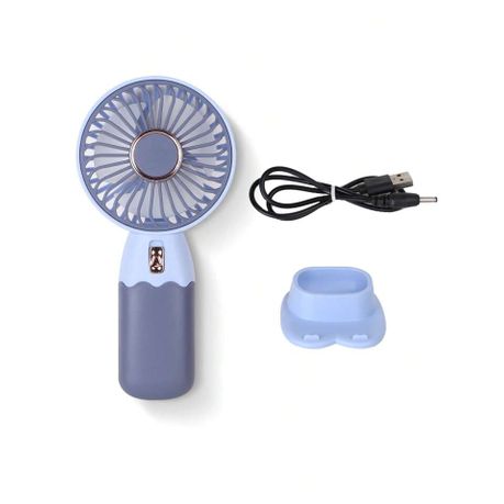 Mini Rechargeable Handheld Fan with Stand Image
