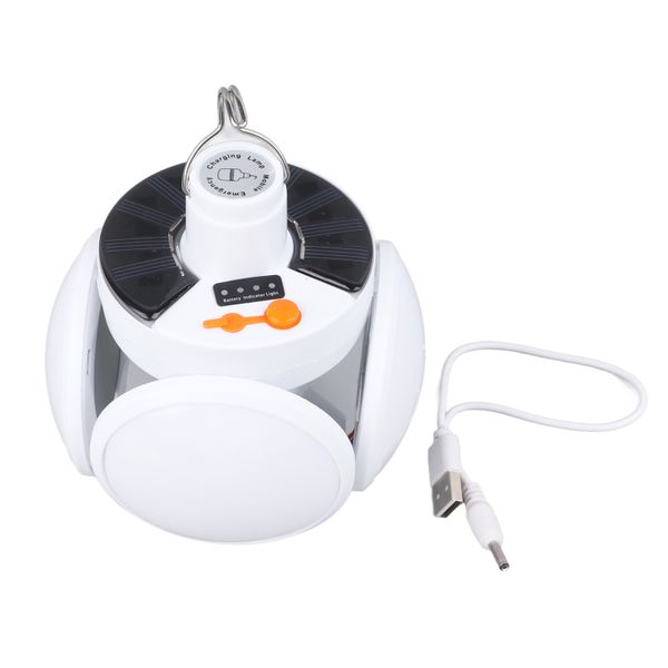 Solar USB Rechargeable Football Camping Light Foldable For Emergency