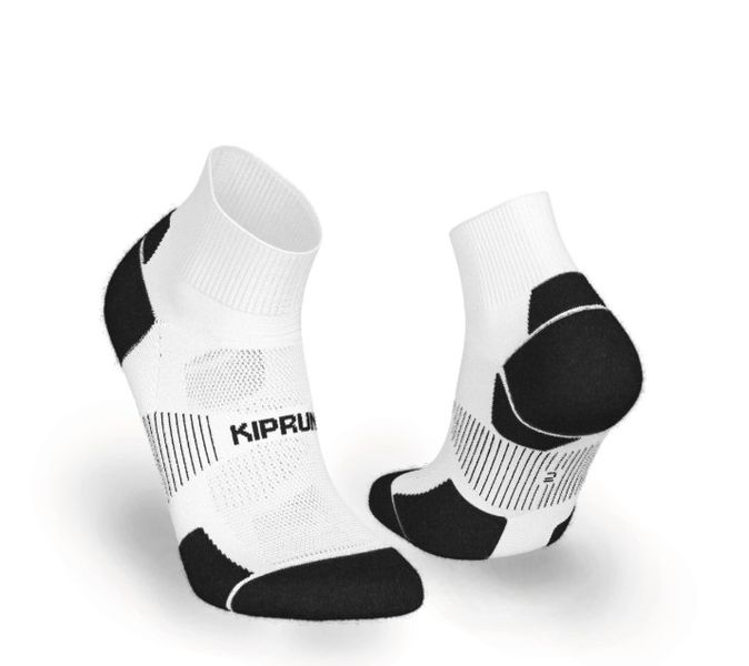Kiprun Eco-Design Run900 Mid Fine Running Socks - White