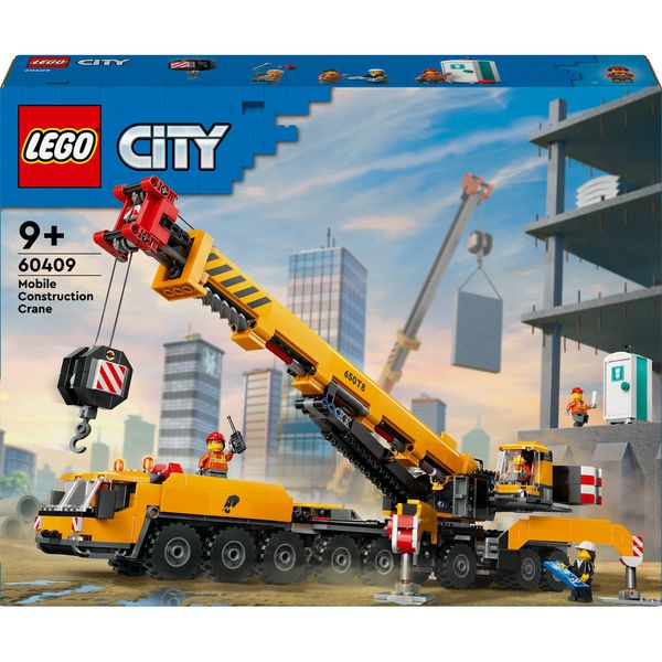 LEGO® - City Yellow Mobile Construction Crane Toy Set - 60409