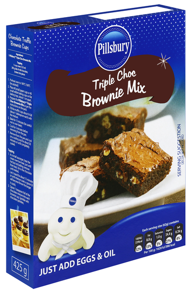 Pillsbury - Triple Choc Brownie Mix 425g
