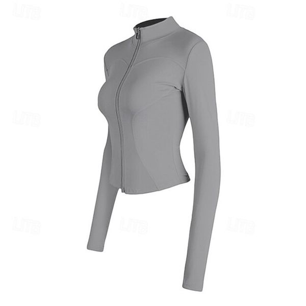 High Elastic Yoga Sports Jacket - Grey