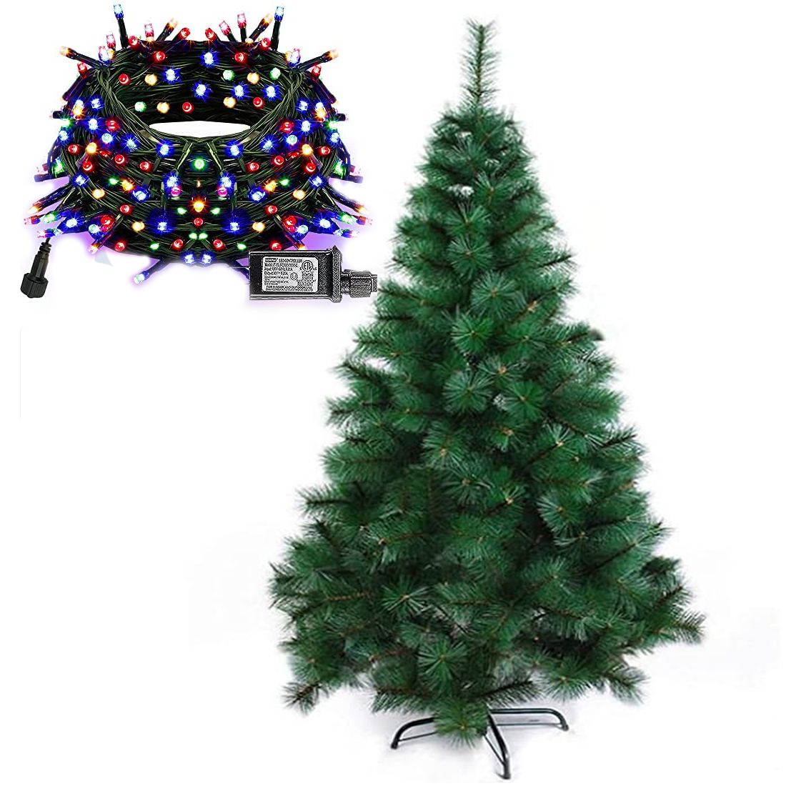 180cm Artificial Pine Christmas Tree with 140 Music lights | Shop Today ...