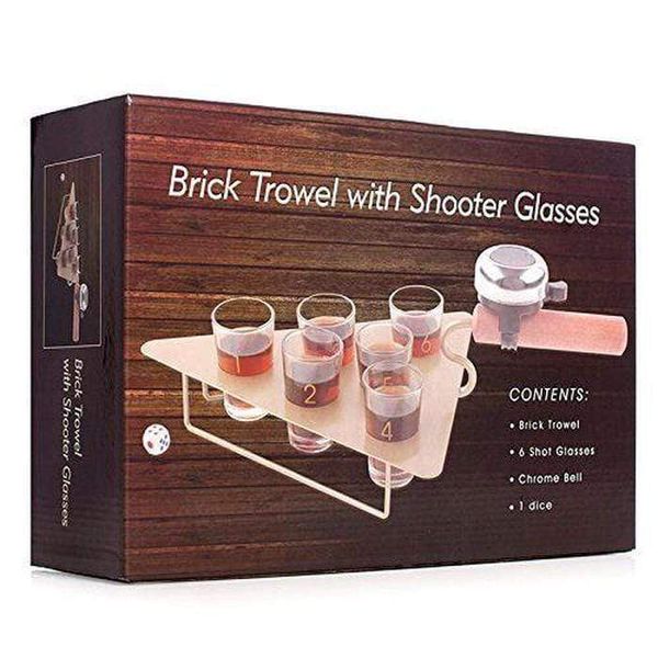 GS Brick Trowel Shot Server With 6 Shooter Glasses