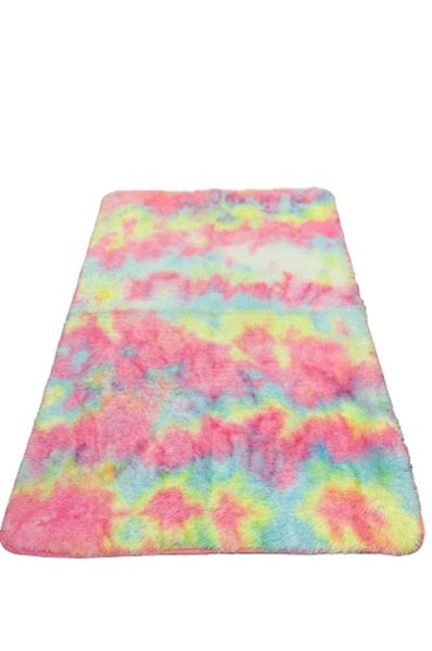 Shaggy Carpet Pink Rainbow - 150cm x 200cm