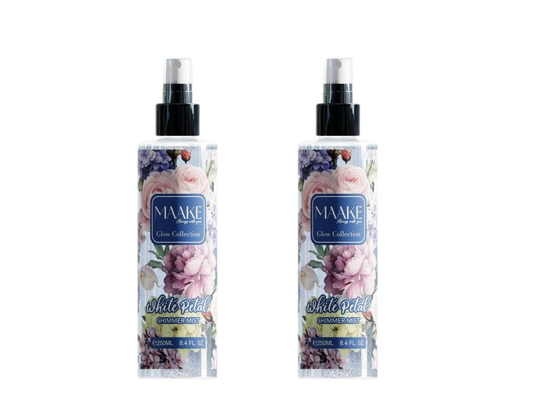 MAAKE White Petal Shimmer Mist Pack of 2 Bottles 250ml