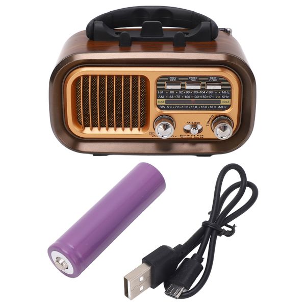 Portable Radio Speaker 3 Bands Multifunctional Bluetooth AM FM RXBT628