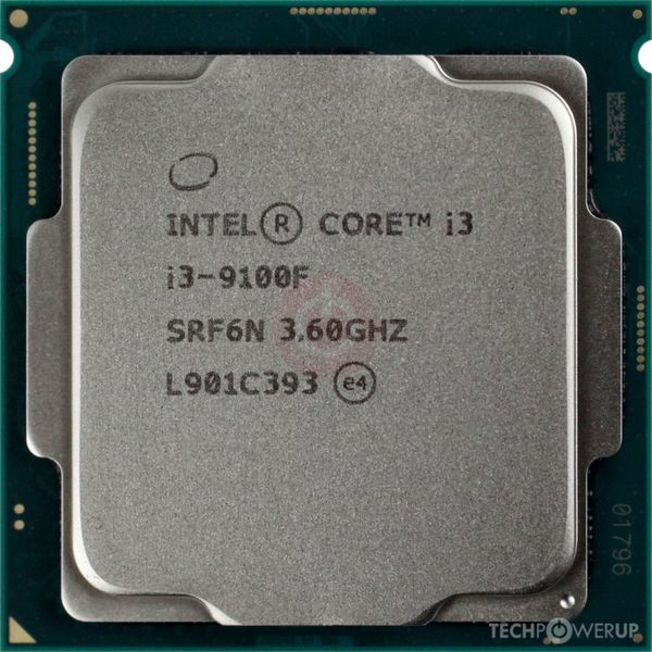Intel Core i3-9100F 3.6 GHz QC Quad-Thread CPU 65W 6M Processor - Tray