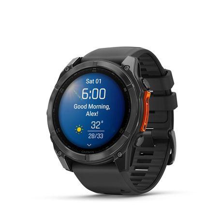 Garmin fenix 8 51mm AMOLED Glass SS Slate Gray Steel Black