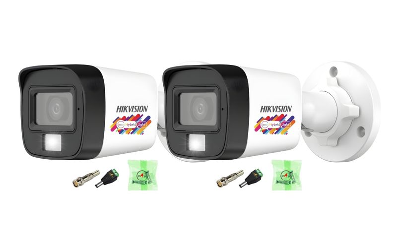 Hikvision 3K Smart Hybrid Light Audio Fixed Bullet Camera 2.8 MM Set X 2