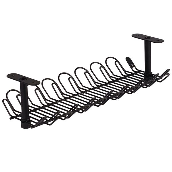 Home Office Under Table Cable Storage Rack (36cm)