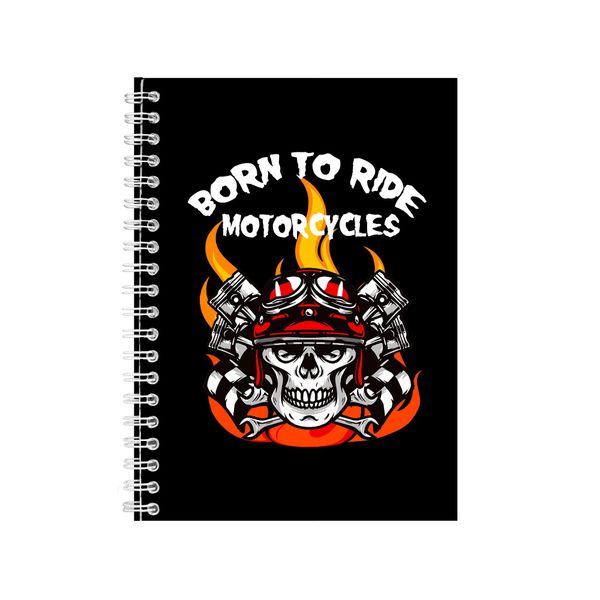 Born To Ride Motorcycles Notebook Gift Idea Writing Book Notepad Pad 25