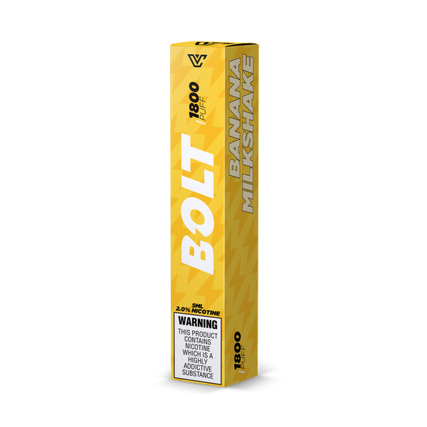 BOLT 1800 PUFF Disposable 5ml - Banana Milkshake - 50mg/5%