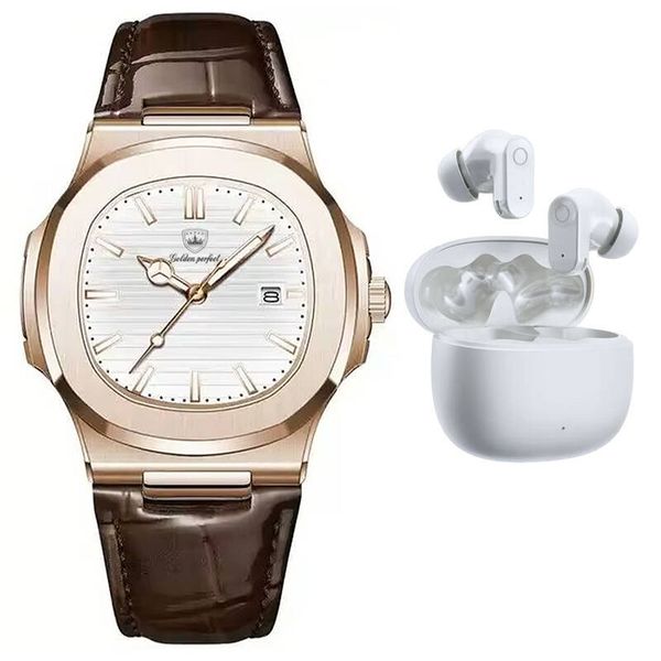 Luxury Watch for Men &amp; Wireless Earbuds Gift Set - Elegant &amp; Practical