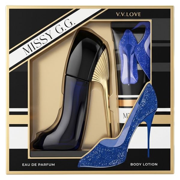 Pack of 2-V.V.LOVE Missy G.G Navy Pour Femme Premium Eau de Parfum Gift Set