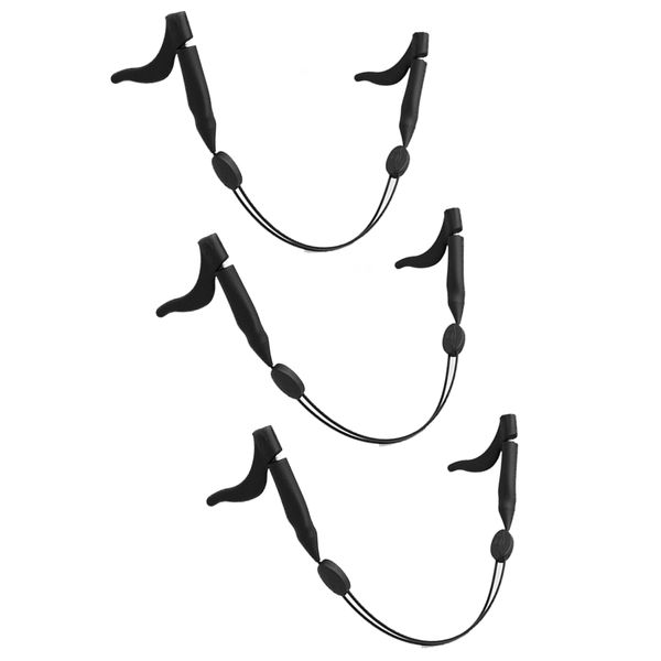 3-Pack Adjustable Anti-Slip Eyeglass Strap - Secure &amp; Comfortable Fit