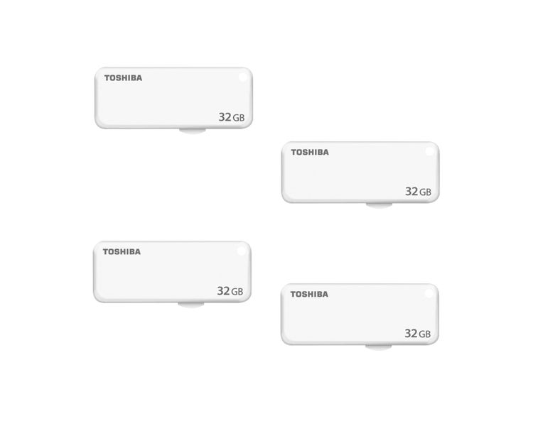 TOSHIBA 32 GB USB Flash Drive - It Slides ( Pack of 10 )