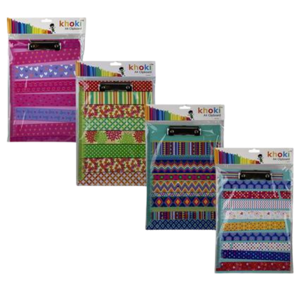 Stationery clipboard a4 asstd-4 Pack