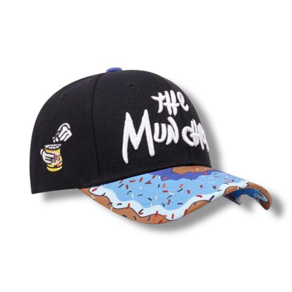 Donut Bite Cap - "The Craves" Embroidered Streetwear Hat with Sprinkles