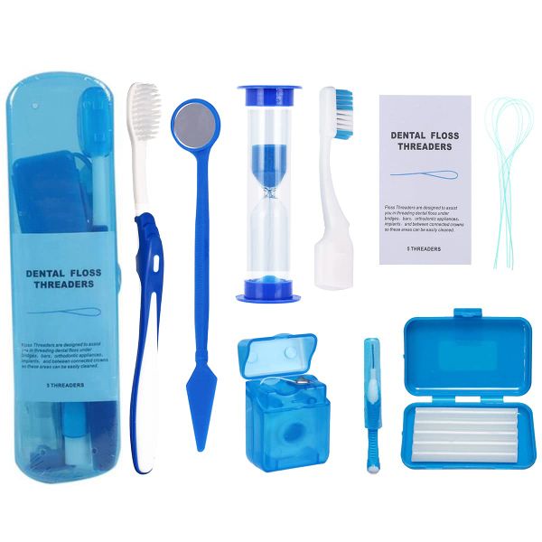 8Pc Set- Orthodontic Dental Oral Care Kit for Braces