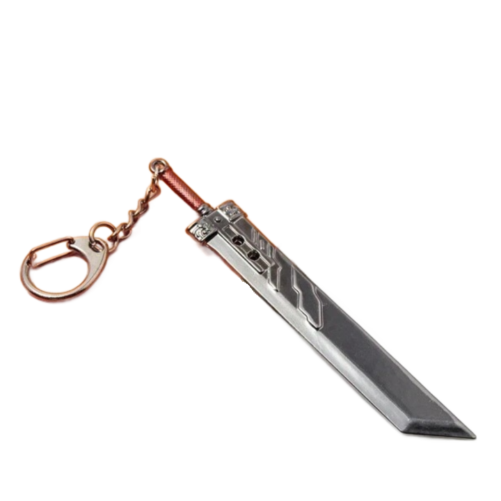 Final Fantasy 7 Cloud Strife Advent Children Buster Sword Metal Keyring