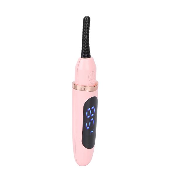 Handheld USB Electric Eyelash Curler With LED Digital Display - Pink