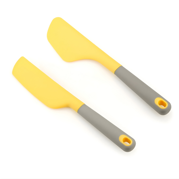 Bestby - Heat-Resistant Silicone Spatula Set for Non-Stick Pans (Set of 2)