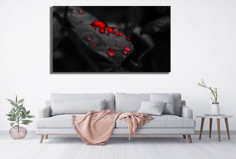 A Drop Of Red Canvas Wall Art - 0048