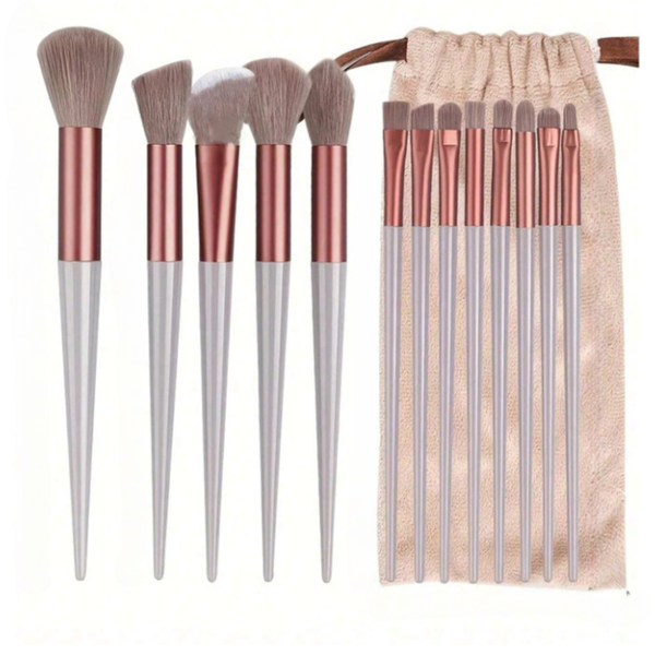 13-Piece Soft Bristle Makeup Brush Set: Essential Tools for Flawless Beauty