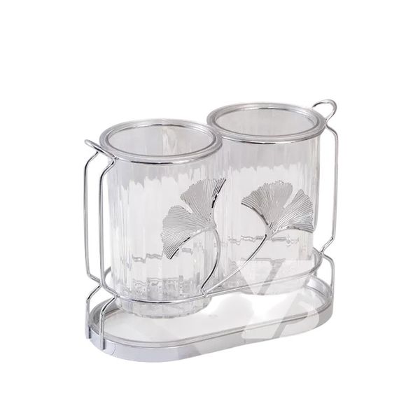 Transparent Knife And Chopstick Drying Rack-28542