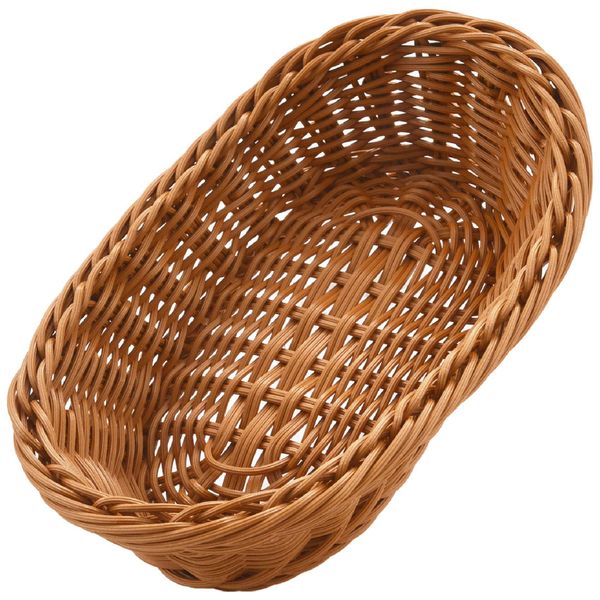 Oval Wicker Woven Bread Basket, 10.2Inch Storage Basket For Food
