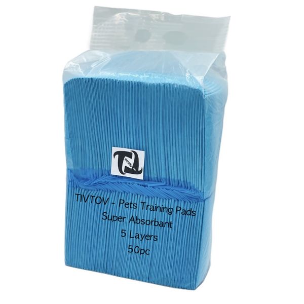 TIVTOV - 100pc Super Absorbent Leak- Proof Pets Training Pads - 33x45cm