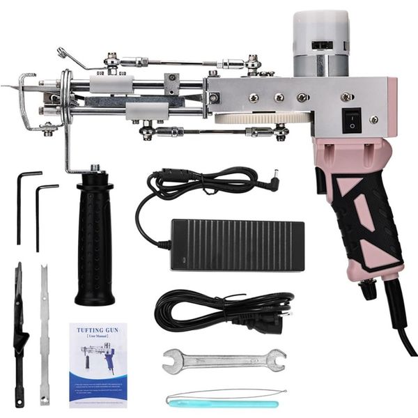 2-in-1 Tufting Gun &amp; Hair Clipper Set, Low-Noise Carpet Weaving Gun
