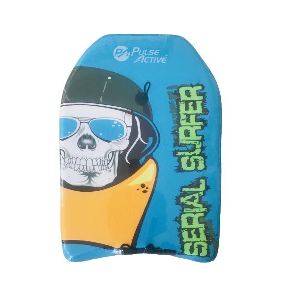 Skull with Helmet Blue - Boogie Board (63cmx45cm)