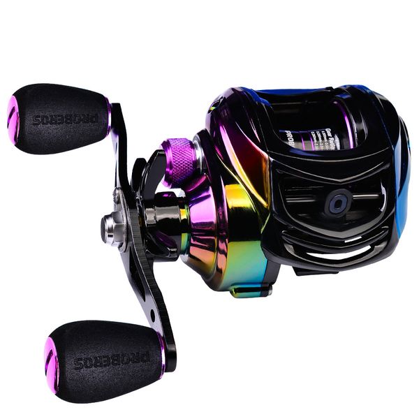 PROBEROS Ultralight Baitcasting Reel - 9+1BB, 7.2:1 Gear Ratio