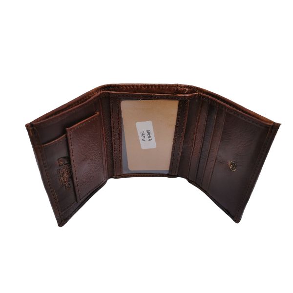 Men's Genuine Leather Bifold Wallet for 7 Cards