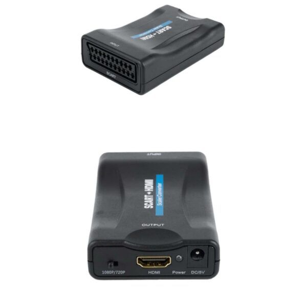 HD To SCART TO HDMI Converter Digital Analog Signal Adapter
