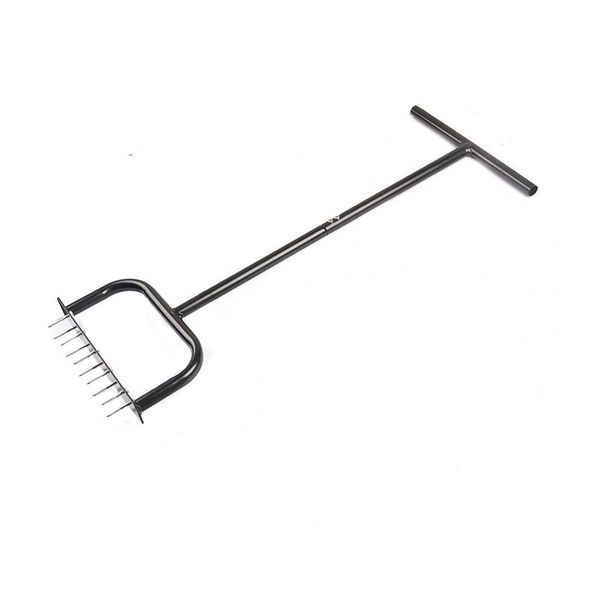 Lawn Spike Aerator Manual Grass Dethatching Turf Plug Lawn Coring Aerator