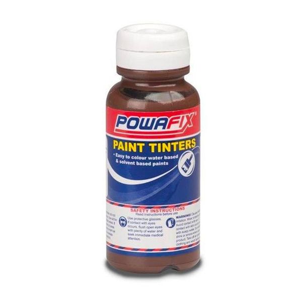 Powafix - Paint Colourant - Raw Umber - 50ml - Bulk Pack of 6