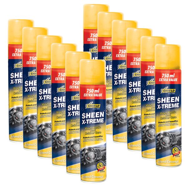 Shield - Sheen Xtreme 750ml - Island Coconut - 12 Pack