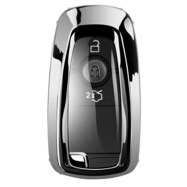 TPU Key Cover Clear - Ford Focus, Ecosport, Kuga, Mustang