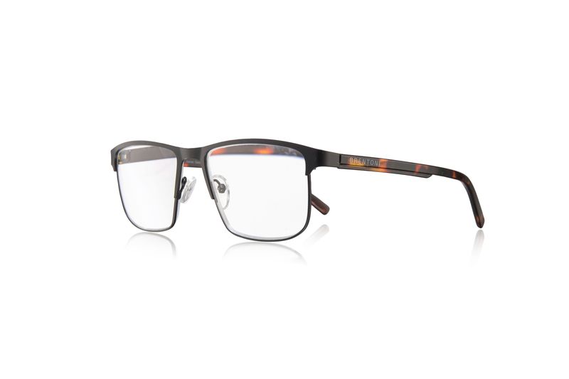 Brentoni Matt Black Metal, Shy Demi Temples Reading Glass