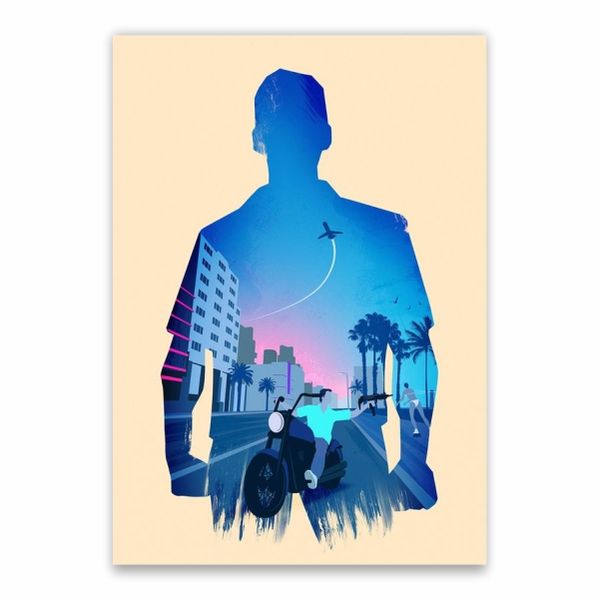 Grand Theft Auto Motor Bike Poster - A1